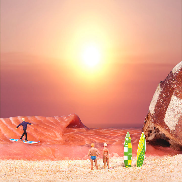 微距摄影的食物和人偶,每个都是不同的故事--置顶表情